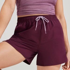 Allbirds Aubergine Natural Run Shorts Merino Wool blend Women’s Size XXXL